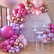 Rose Gold Balloon Arch Garland Wedding Birthday Party Background Decoration